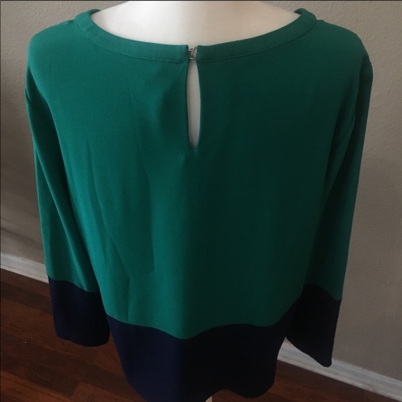 Daniel Cremieux Long Sleeve Color Block Tunic - Picture 4 of 8